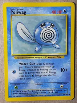 Pokemon Cards - Poliwag - Base Set - 59/102 **Near Mint** - Image 1