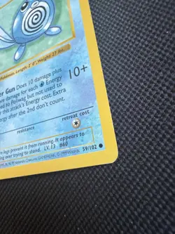 Pokemon Poliwag 59/102 1st Edition Shadowless Base Set Card Unplayed Near Mint - Image 3