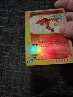 Pokemon Growlithe 51/147 Reverse Holo Aquapolis E-Series. Lightly played - Image 2