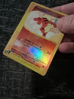 Pokemon Growlithe 51/147 Reverse Holo Aquapolis E-Series. Lightly played - Image 3