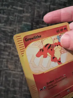 Pokemon Growlithe 51/147 Reverse Holo Aquapolis E-Series. Lightly played - Image 4