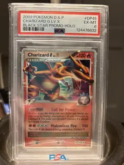 Pokemon TCG Charizard G LV.X DP45 Holo Card Diamond and Pearl Promo - Image 1