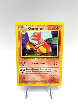 Carta Pokemon Charmeleon Set Base 24/102 Italiano Non Comune Vintage Near Mint - Image 1