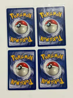 LOT OF 4 POKEMON CARDS SQUIRTLE 63/102 WARTORTLE 43/102 BASE SET UNLIMITED MP/HP - Image 2