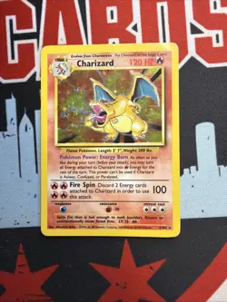 1999 Pokemon Base Set Unlimited Charizard 4/102 Holo Near Mint Condition - Image 1