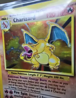 1999 Pokemon Base Set Unlimited Charizard 4/102 Holo Near Mint Condition - Image 3