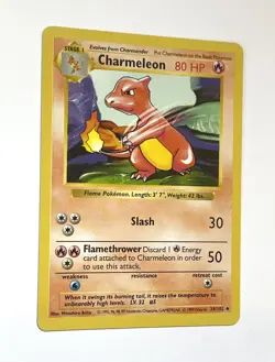 Charmeleon 24/102 Shadowless Base Set Pokemon Card NM- Near Mint Minus - Image 3