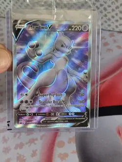 Mewtwo V SWSH229 Sword & Shield Sealed Promo Ultra Rare Pokemon Card Pokemon Go - Image 1