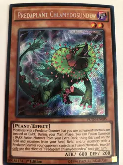 Yugioh Predaplant Chlamydosundew FUEN-EN005 Secret Rare NM - Image 1
