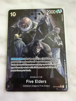 One Piece OP-13 Carrying On His Will Five Elders OP13-082 SR Alt Art - Image 1