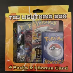 Pokemon TCG Lightning Set Booster 4 Packs 1 Bonus Card Coin NEW Dragon Majesty - Image 1
