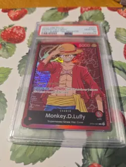 One Piece Monkey D. Luffy Super Pre Release ST01-001 Leader PSA 10 - Image 3
