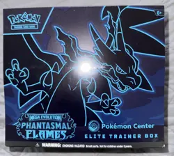Phantasmal Flames Pokemon Center Exclusive Elite Trainer Box ETB Sealed New - Image 1