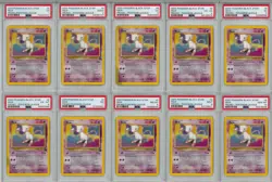 Pokemon PSA 1-10 Set ALL GRADES: Mew Black Star Promo 2000 League #8 - Image 1