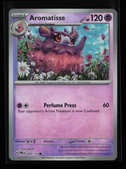 Aromatisse 039/131 (Master Ball Pattern) SV: Prismatic Evolutions Pokemon Card - Image 1
