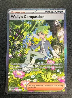Pokemon TCG Mega Evolution Wally’s Compassion Trainer Card 186/132 Near Mint NM - Image 1