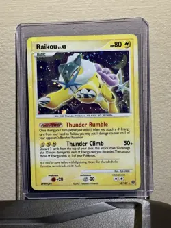 RAIKOU 16/132 LV.42 Secret Wonders Holo Bleed Holo Rare Pokemon Card EX/PL - Image 1