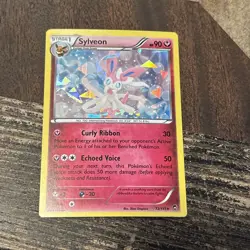Pokemon Card TCG Sylveon 72/111 XY Furious Fists Cracked Ice Holo Rare 2014 - Image 1
