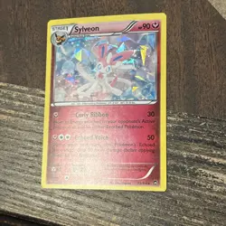 Pokemon Card TCG Sylveon 72/111 XY Furious Fists Cracked Ice Holo Rare 2014 - Image 2