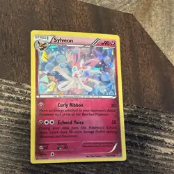 Pokemon Card TCG Sylveon 72/111 XY Furious Fists Cracked Ice Holo Rare 2014 - Image 5