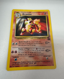 Arcanine Rare 6/130 - Base Set 2 Pokemon Card (1999) - LP - Image 1