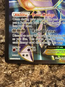 Pokemon TCG Genesect-EX Holo Full Art Ultra Rare Card XY 120/124 - Image 4