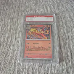 BLAZIKEN #042/182 RARE FOIL Pokemon 2025 Card GRADED 10 MINT TCG CCG - Image 1