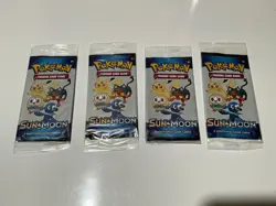 pokemon sun and moon trading card packs, brand new - Image 1