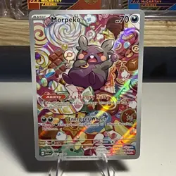 Pokemon TCG Morpeko Paradox Rift Holo Illustration Card 206/182 NM/M Condition - Image 1