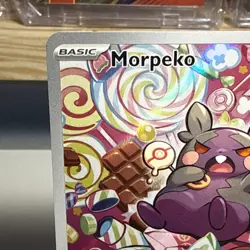 Pokemon TCG Morpeko Paradox Rift Holo Illustration Card 206/182 NM/M Condition - Image 3