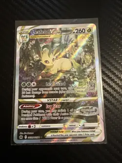 Pokemon TCG Leafeon VSTAR GG35/GG70 Crown Zenith: Galarian Gallery Holo Card NM - Image 1