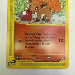 Vulpix 116/147 | Aquapolis Set | LP | Common | Vintage Pokemon Card - Image 3