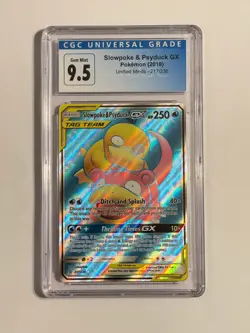 Slowpoke & Psyduck GX 217/236 Unified Minds CGC 9.5 Graded Pokemon Card - Image 1
