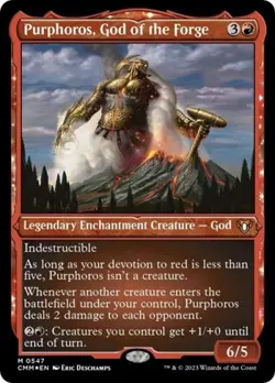 MTG English Purphoros, God of the Forge (Foil Etched) NM Foil Commander Masters - Image 1