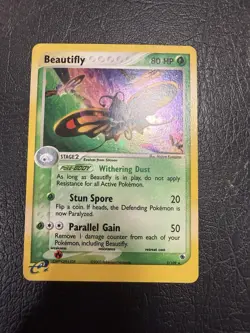 Pokemon TCG Beautifly Holo Card 2/109 Ruby and Sapphire 2003 NM - Image 1