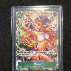 One Piece Nami OP14-031 Blocker Holo 2000 Power Straw Hat Crew Card - Image 1