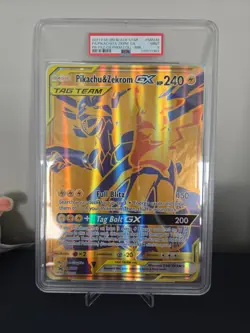 PSA 9 Pikachu & Zekrom GX SM248 Jumbo Cards Holo - Image 1