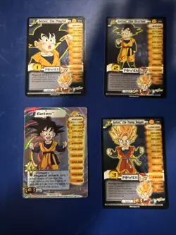 DBZ Dragon Ball Z CCG Goten Level 1-3 + HT Unlimited World Games Saga WGS Card - Image 1