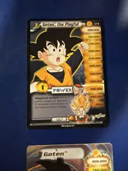 DBZ Dragon Ball Z CCG Goten Level 1-3 + HT Unlimited World Games Saga WGS Card - Image 2
