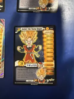 DBZ Dragon Ball Z CCG Goten Level 1-3 + HT Unlimited World Games Saga WGS Card - Image 4