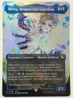 Rikku, Resourceful Guardian (Chocobo Track Foil Borderless) - NM - FIC MTG Magic - Image 1
