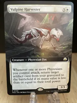 MTG Vulpine Harvester Extended Art Regular Commander: March of the Machine NM/M - Image 1