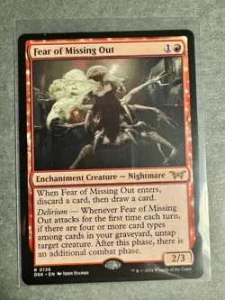 WOTC Duskmourn: House of Horror Fear of Missing Out (R) NM - Image 1