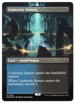 Near Mint, English - 1 x MTG Undercity Sewers - Borderless Murders at Karlov Man - Image 1