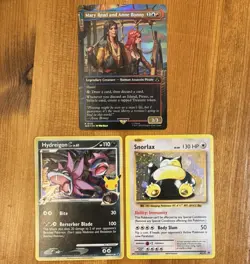 Pokemon & MTG Holo Lot, Snorlax XY179 Promo, Celebrations, Assassin’s Creed, - Image 1