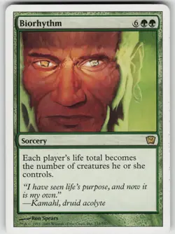 Biorhythm 231 Rare 9th Edition Magic: The Gathering MTG3 - Image 1