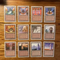 MTG Chronicles Urzatron Lot: all 4x Variations Urza's Tower, Mine, Power Plant - Image 1
