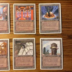MTG Chronicles Urzatron Lot: all 4x Variations Urza's Tower, Mine, Power Plant - Image 3