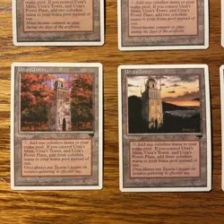 MTG Chronicles Urzatron Lot: all 4x Variations Urza's Tower, Mine, Power Plant - Image 4