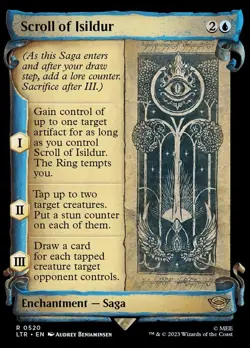 MTG Scroll of Isildur (Showcase Scrolls) LOTR #0520 RARE - Image 1